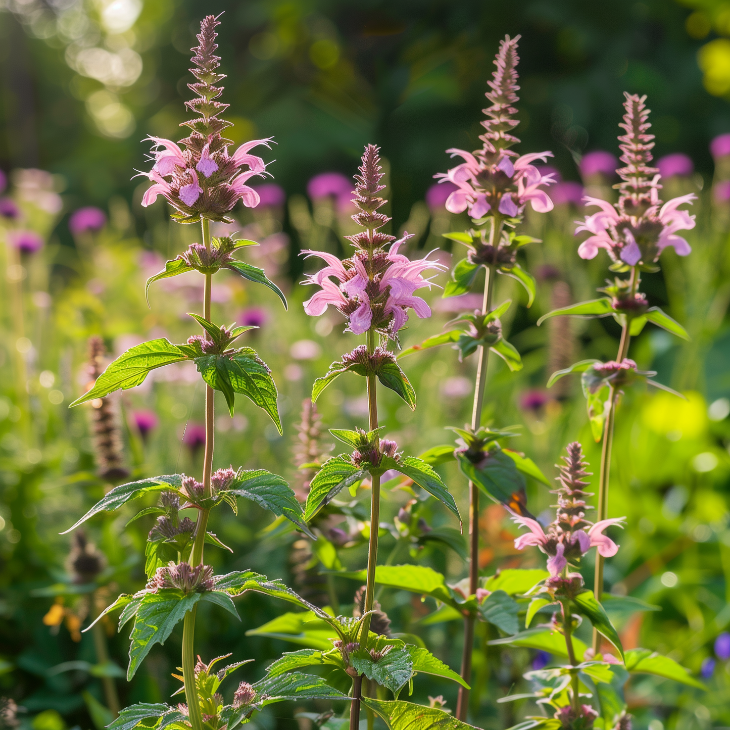 Lemon Mint Seeds, Monarda Citriodora, Herbal Tea, Attracts Bees, Non-GMO, Easy to Grow for Planting Indoor & Outdoor Gardening
