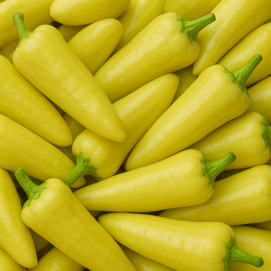Hungarian Sweet Wax Pepper Seeds, Mild Flavor, Heirloom, Stuffing, Pickling, Non-GMO, Fast Growing, Easy to Grow for Planting Indoor & Outdoor Gardening
